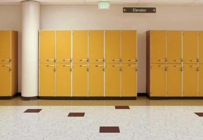 Versa Quartz - School Hallway Locker Area