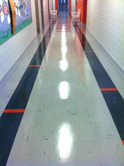 Versa Quartz School Hallway